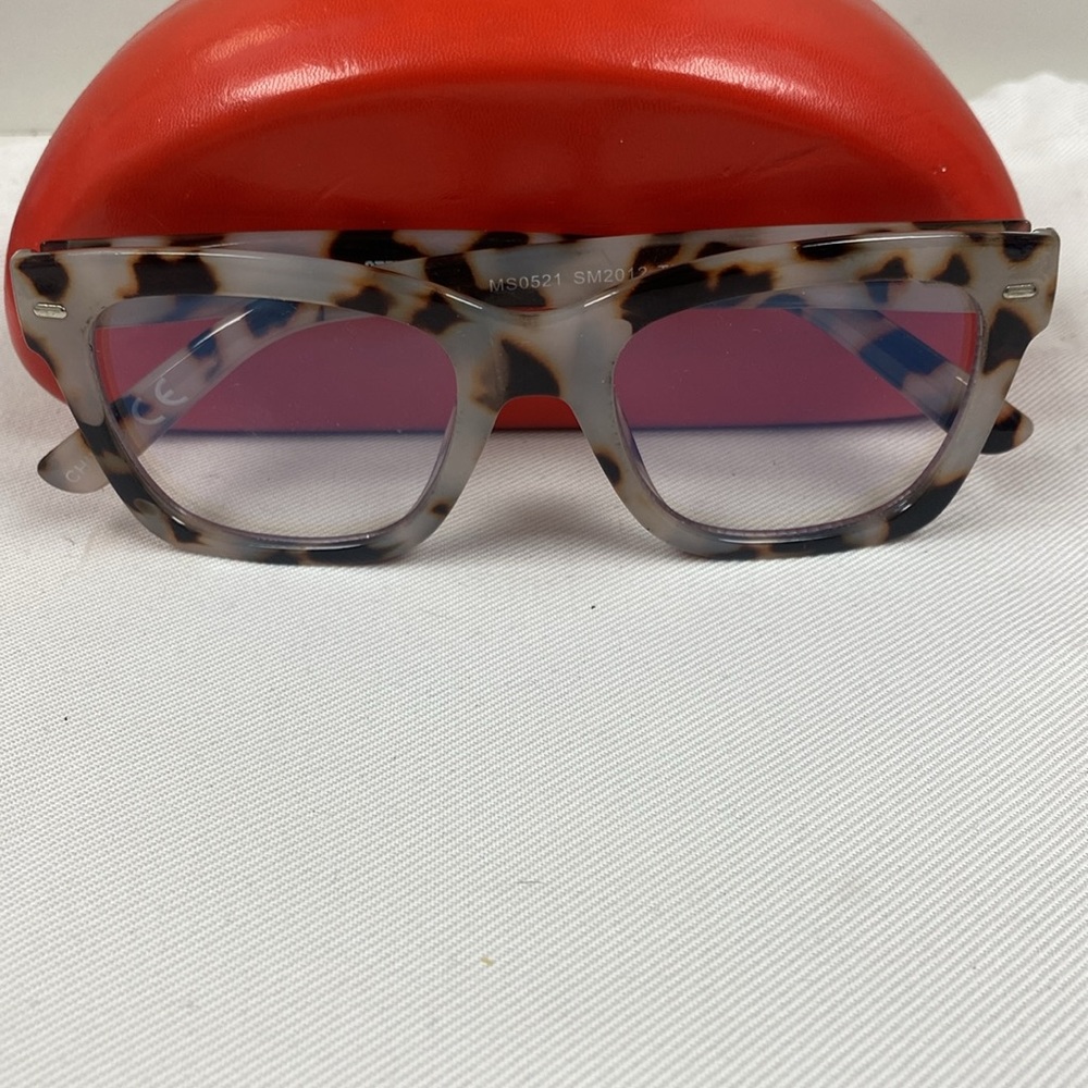 Steve Madden Blue Light Block Oversized Animal Print Glasses NeverUsed - Picture 3 of 15